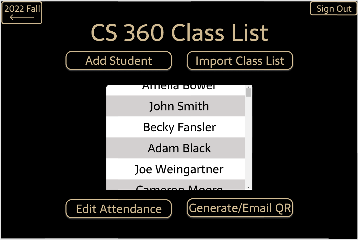 
Populated class list