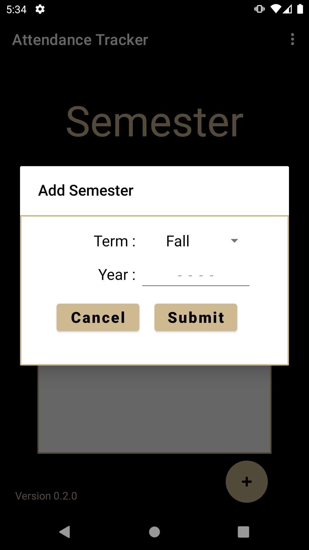 
Add a Semester