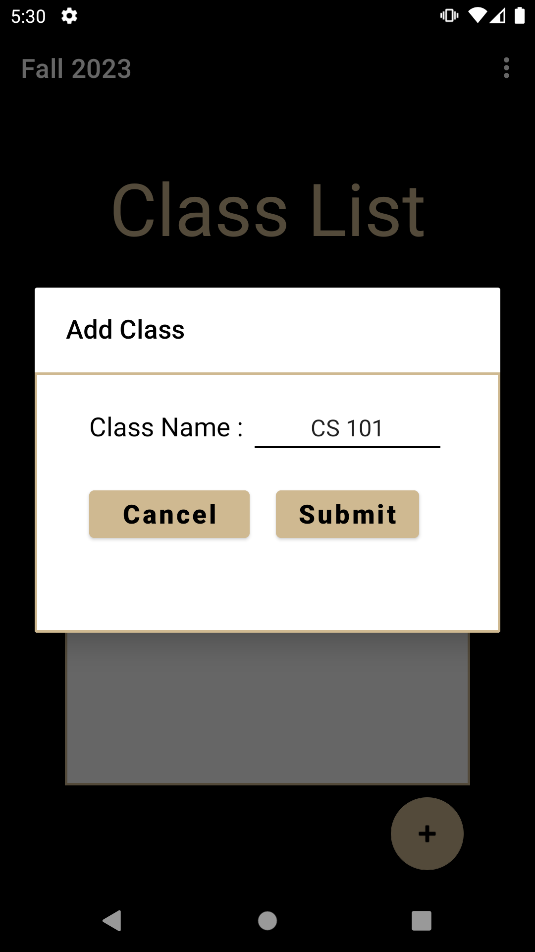 
Add a Class