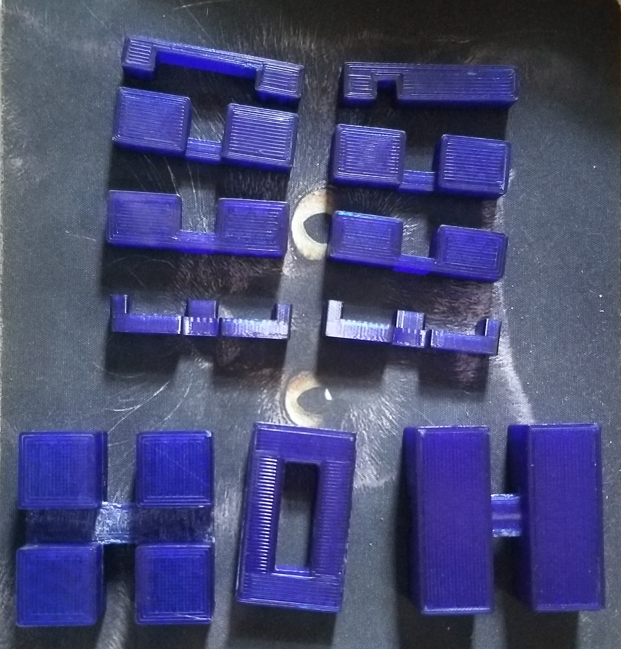 
An example of a simpler puzzle disassembled
